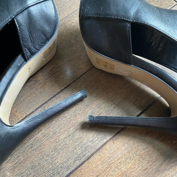 ALDO Gladiola Platform Heels. Size 7.5 (EU 38). Black. - Picture 8 of 13